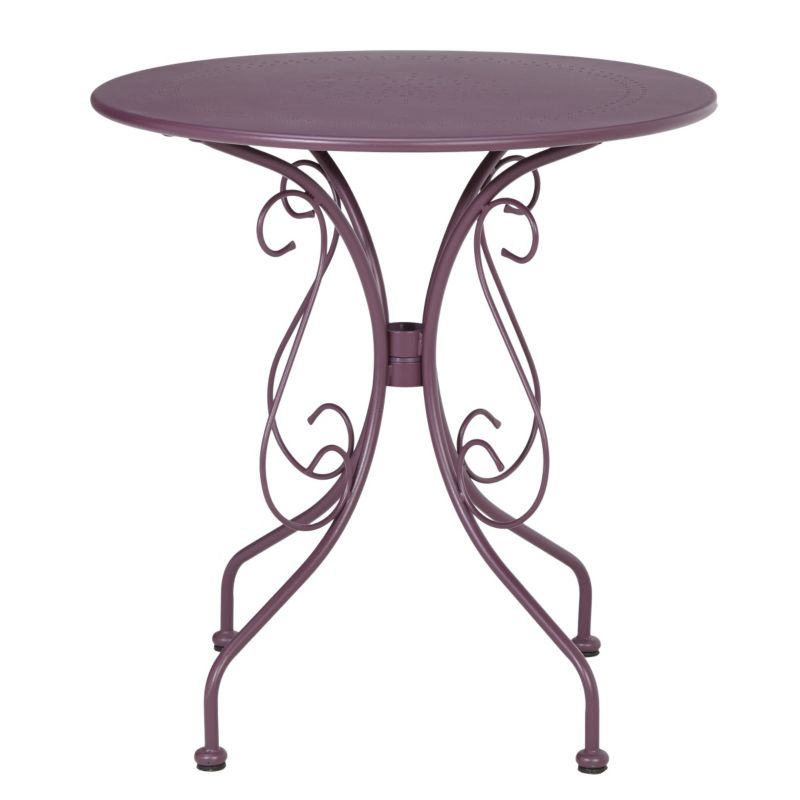 Metal 2 Seater Round Table, Purple