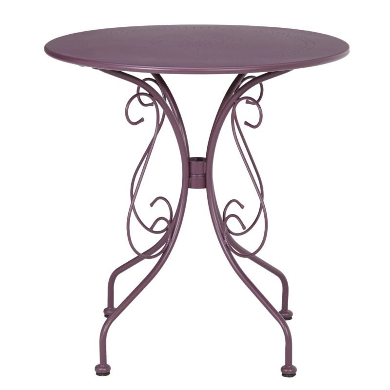 Flores Metal 2 Seater Round Table, Purple