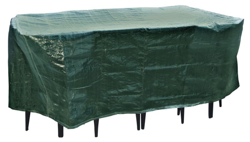 Medium Rectangular PE Dining Set Cover