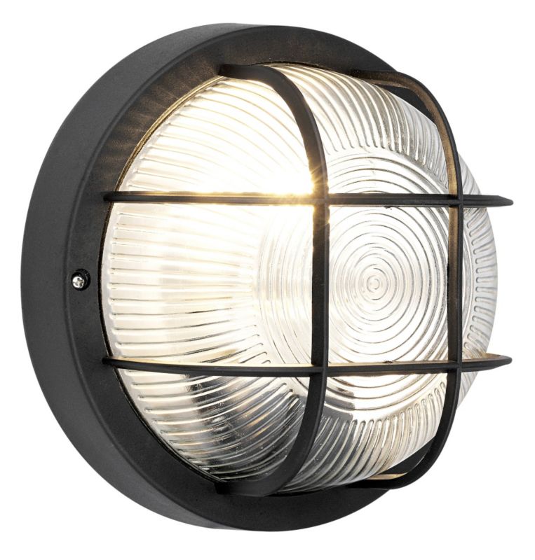 Blooma Marin Black Bulkhead Wall Light