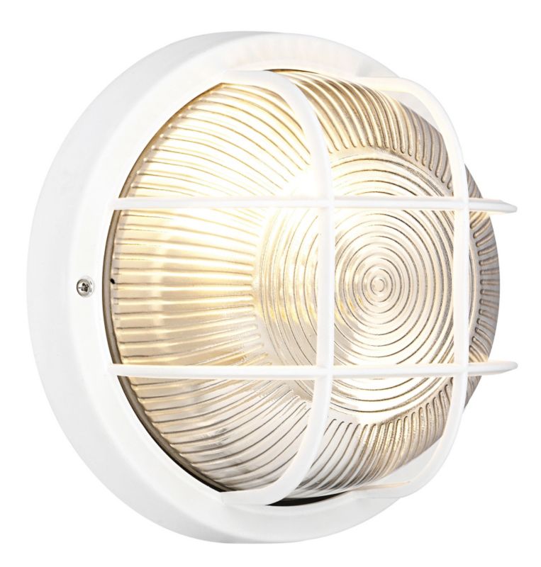 Marin White Bulkhead Wall Light