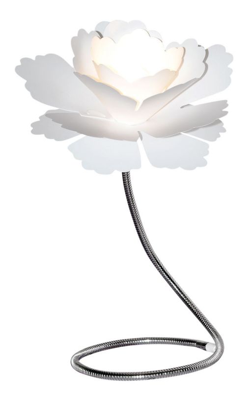 Paloma White Plastic Table Lamp