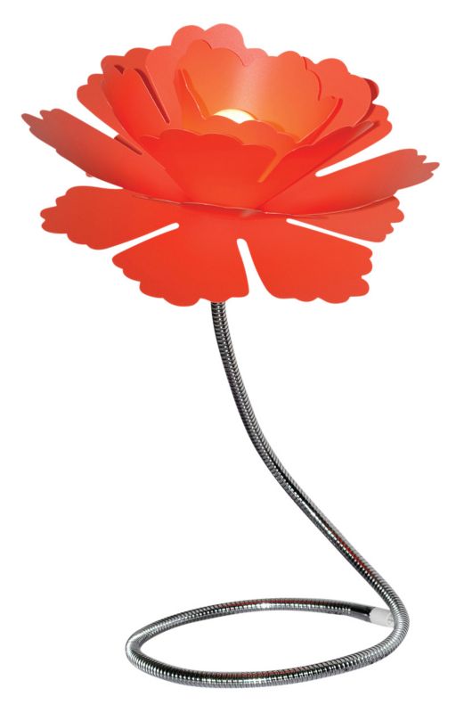 Paloma Coral Plastic Table Lamp