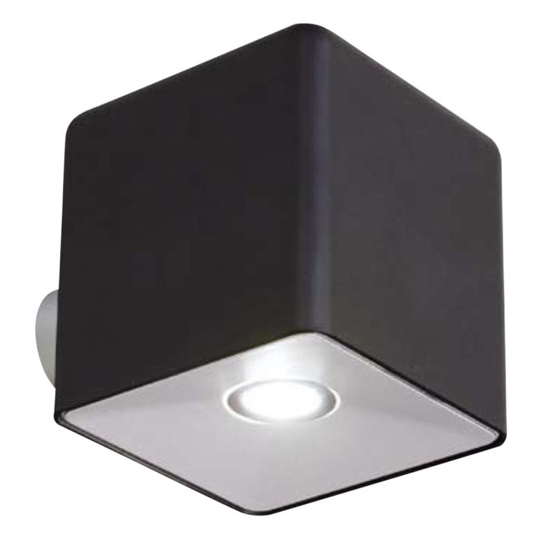Blooma Stereo Black Cube LED Wall Light