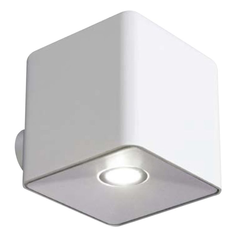 Blooma Stereo White Cube LED Wall Light