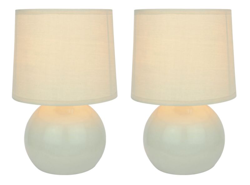 Colours Neda Twinpack Touch Table Lamps