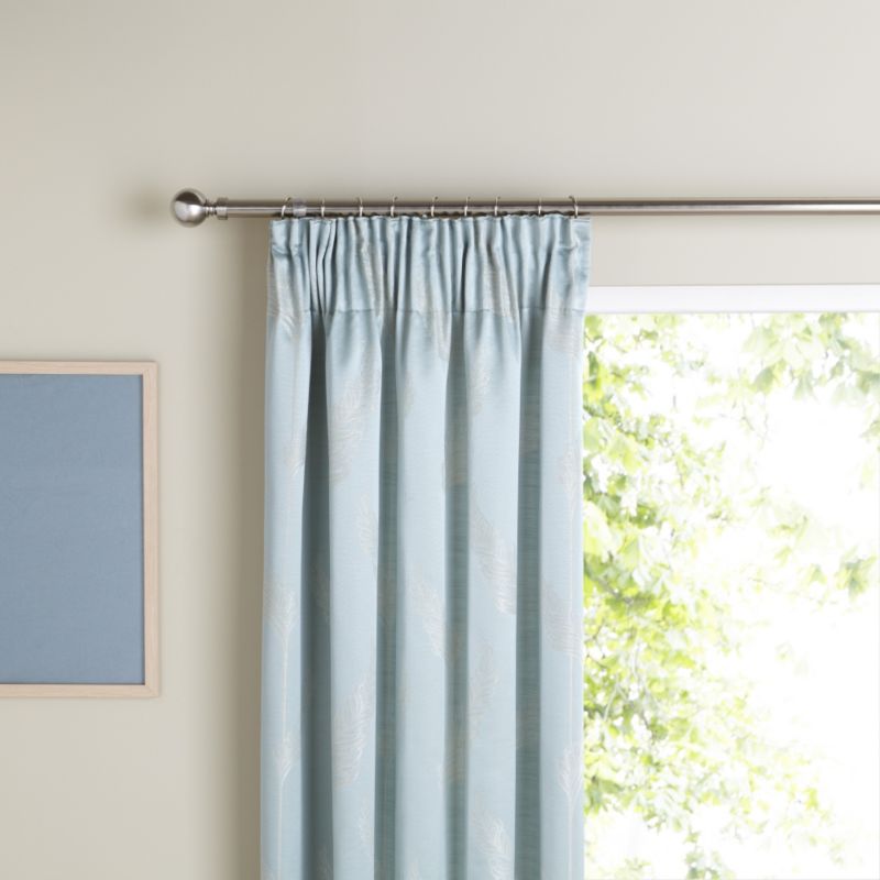 Pencil Pleat Lined Feather Jacquard Curtains in
