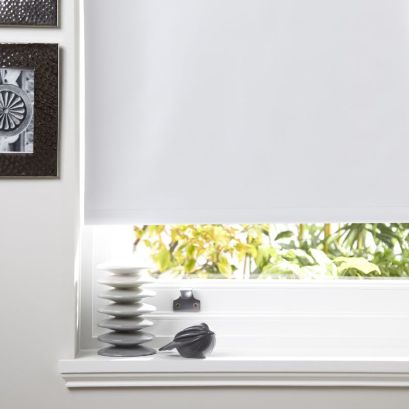 black and white roller blinds