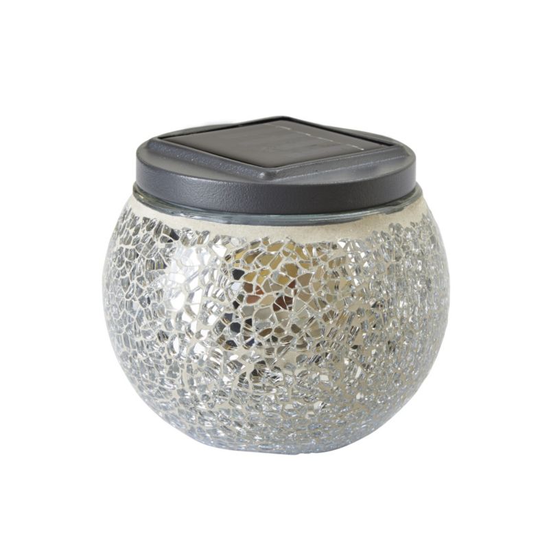 Blooma Eaton Silver Mosaic Solar Table Light