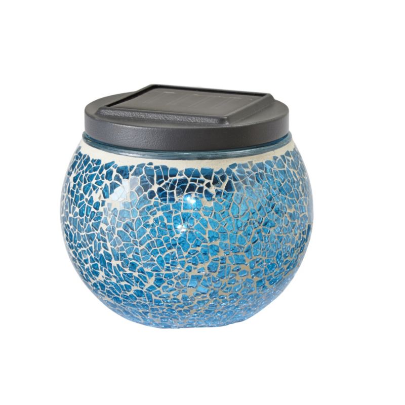 Blooma Eaton Blue Mosaic Solar Table Light