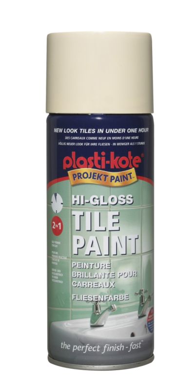 Plasti-kote Tile Spray Cream 400ml