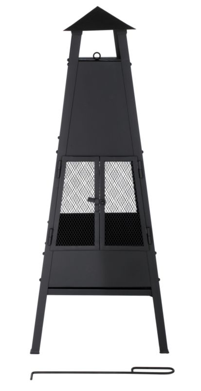 Odessa Metal Outdoor Fireplace