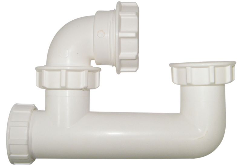 FloPlast White 40mm PP L Level Bath Trap 50mm Seal