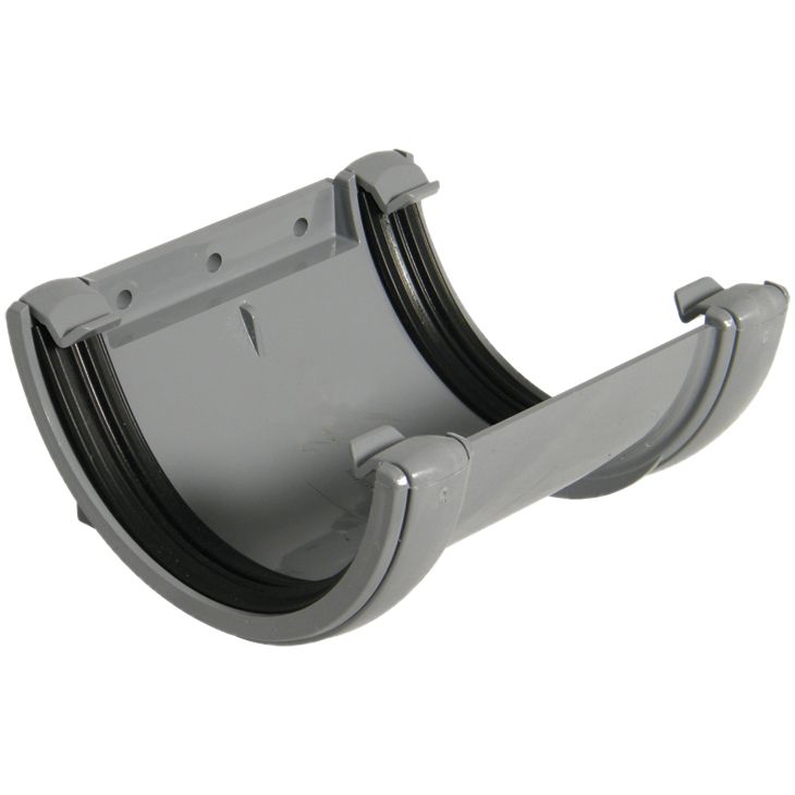 FloPlast 112mm Half Round Union Bracket Grey