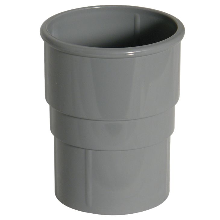 FloPlast 68mm Pipe Socket Grey