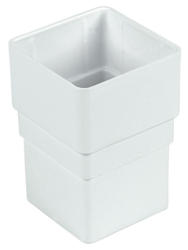 FloPlast 65mm Square Pipe Socket White