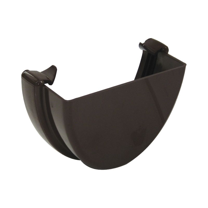 FloPlast 114mm Hi-Cap External Stopend Brown