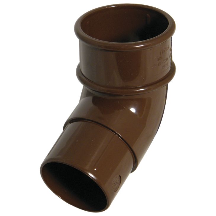FloPlast 50mm Miniflo 112.5&deg; Offset Bend Brown