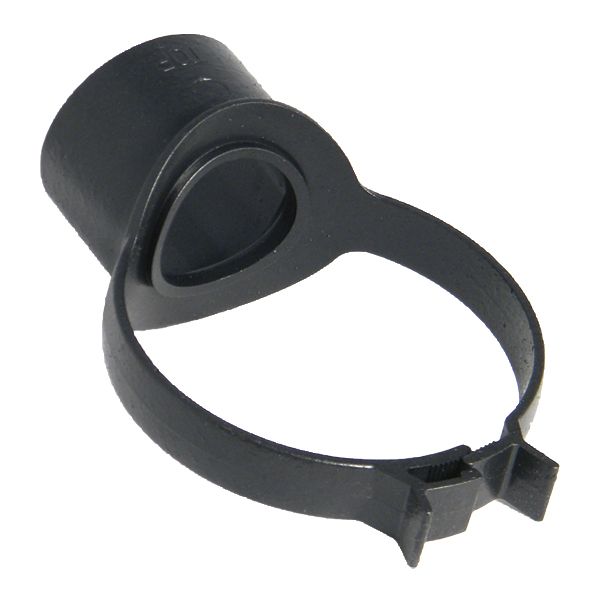 FloPlast 110mm Cast Iron Style Strap Boss Black
