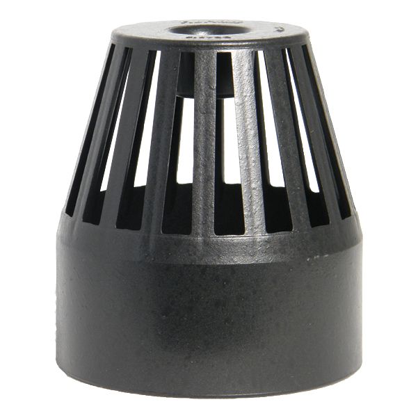 FloPlast 110mm Cast Iron Style Vent Terminal Black