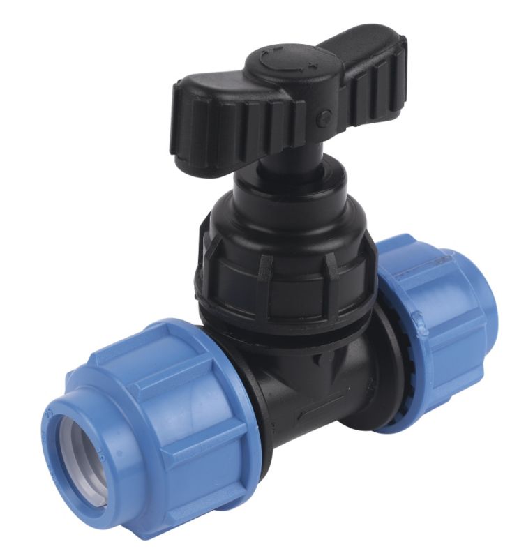 MDPE Plastic Stop Cock 25mm