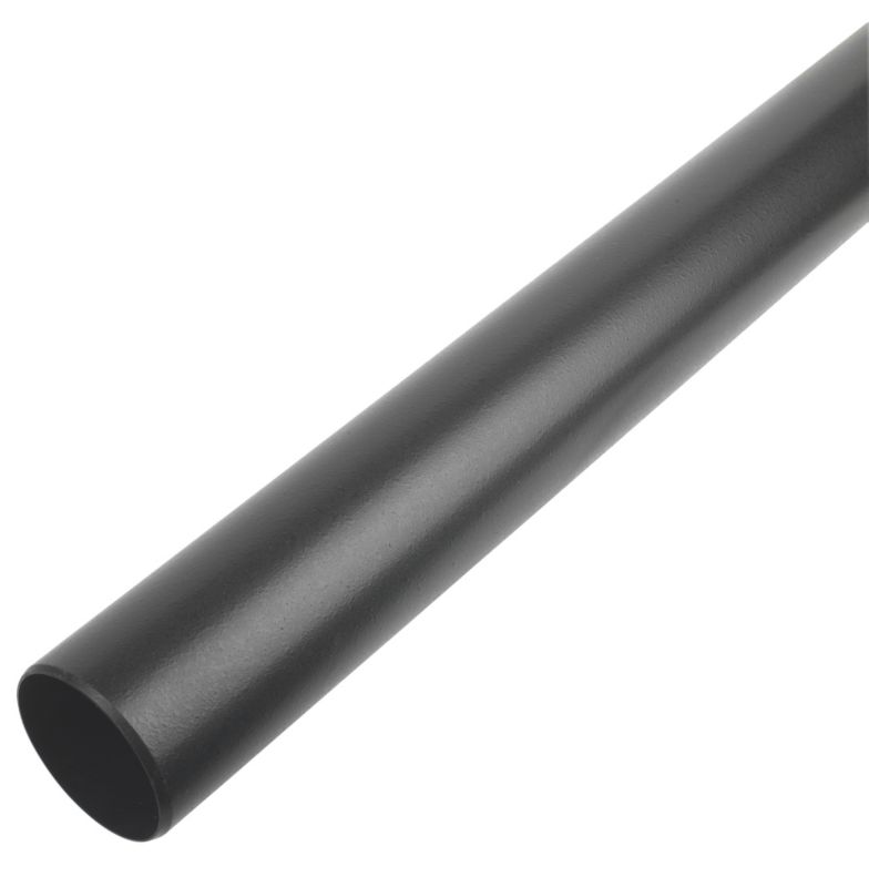 FloPlast SP9C1 Cast Iron Effect Plain Ended Pipe Black 110mm