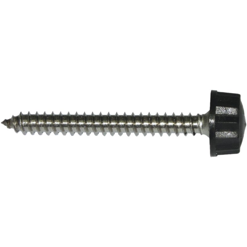 FloPlast 12G x 65mm Cast Iron Fixings Black