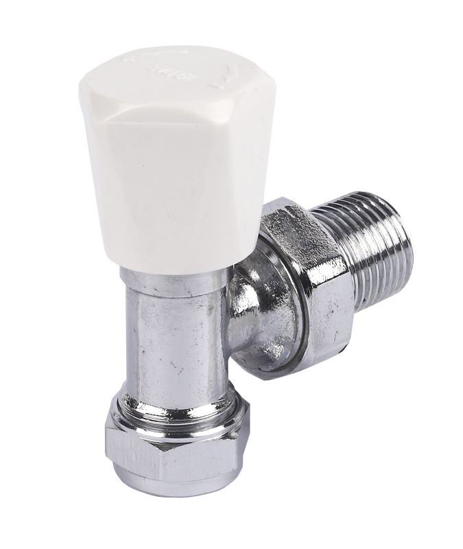 Angled Radiator Valve 15mm x 0.5inches