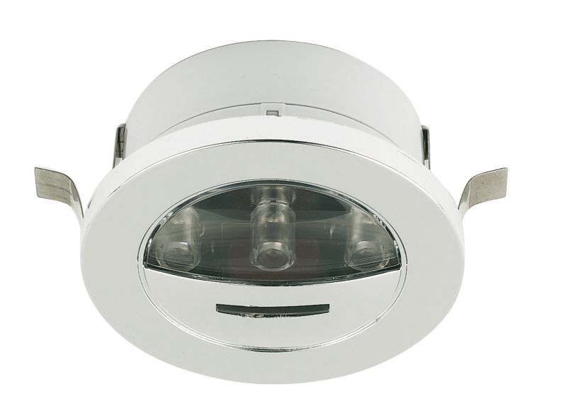 Halolite Polished Chrome Eyelid LED Cabinet Plinth Light