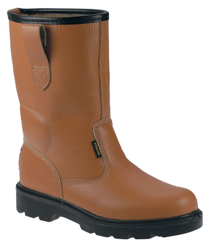 Worksite Rigger Boots Tan Size 10