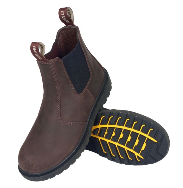 Sterling Steel Brown Dealer Boots