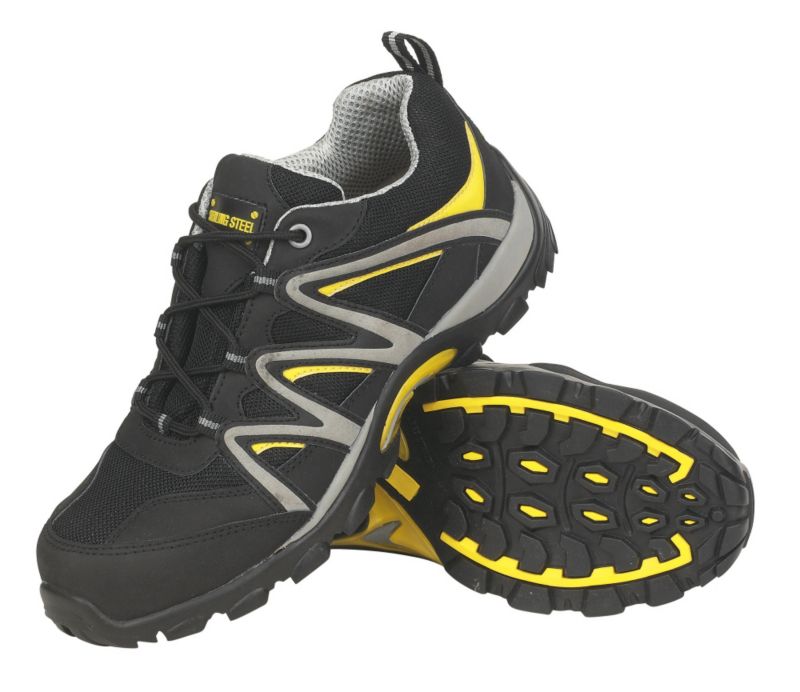 Sterling Steel Black Safety Trainers
