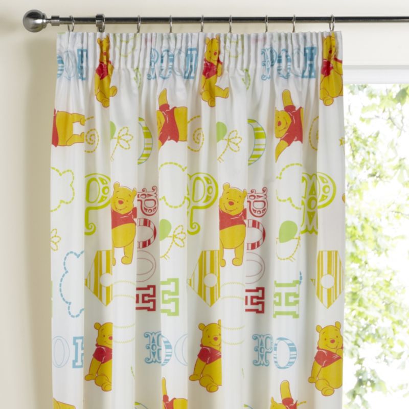 Disney Winnie the Pooh Winne The Pooh Multicolour Curtains (137x167cm)