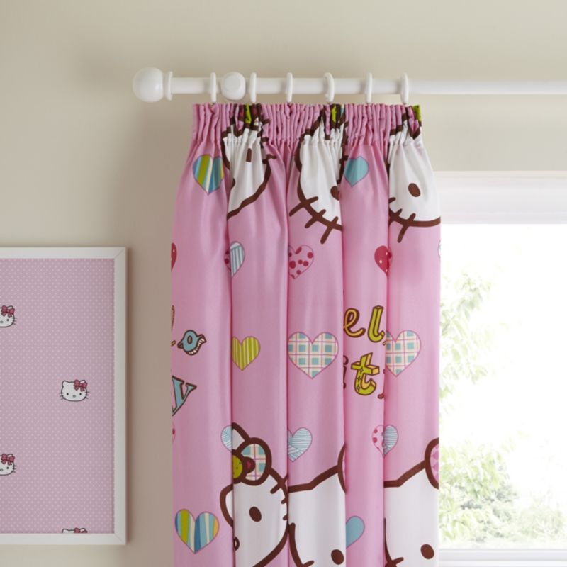 Hello Kitty Pink Kids Curtains