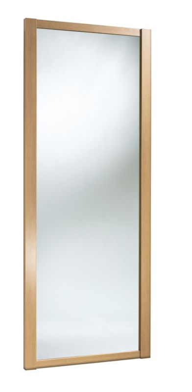 Mirrored Sliding Wardrobe Door Ferrara Oak