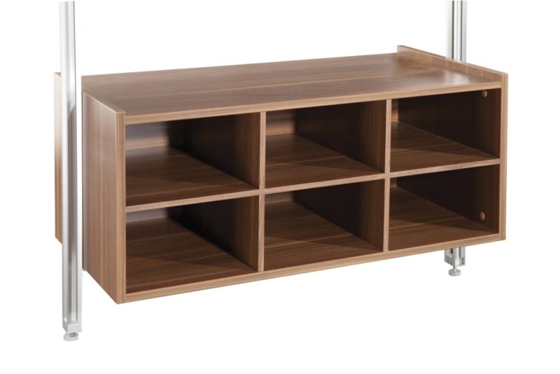 Relax Storage Solutions 550mm Matrix Including 2 x Drawer Box Brackets Walnut