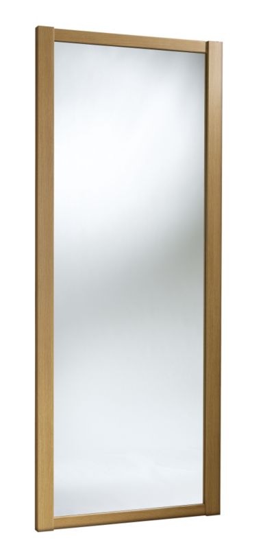 Mirrored Sliding Wardrobe Door Windsor Oak Style