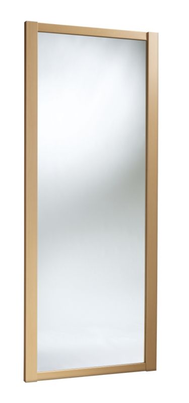 Mirrored Sliding Wardrobe Door Beech Style