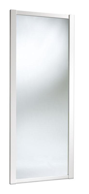 Mirrored Sliding Wardrobe Door White