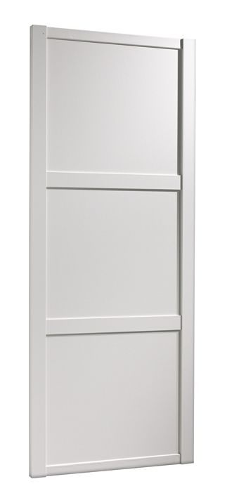 Traditonal Shaker Style Sliding Wardrobe Door White