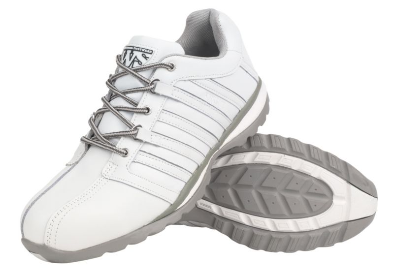 Sterling Steel Worksite White Safety Trainers