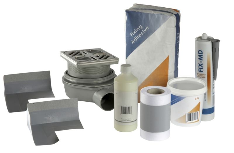 Aquadry Wetroom Waste And Waterproofing Kit