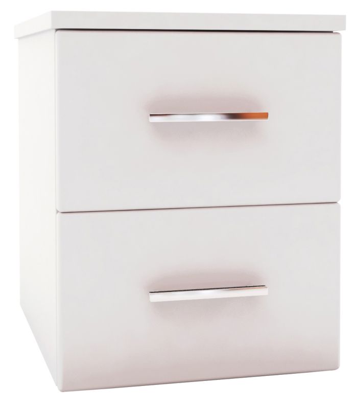 Chasewood White 2 Drawer Chest, (H)640 x (W)400