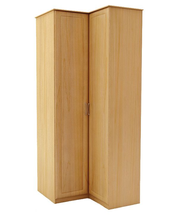 Corner Wardrobe Maple Effect