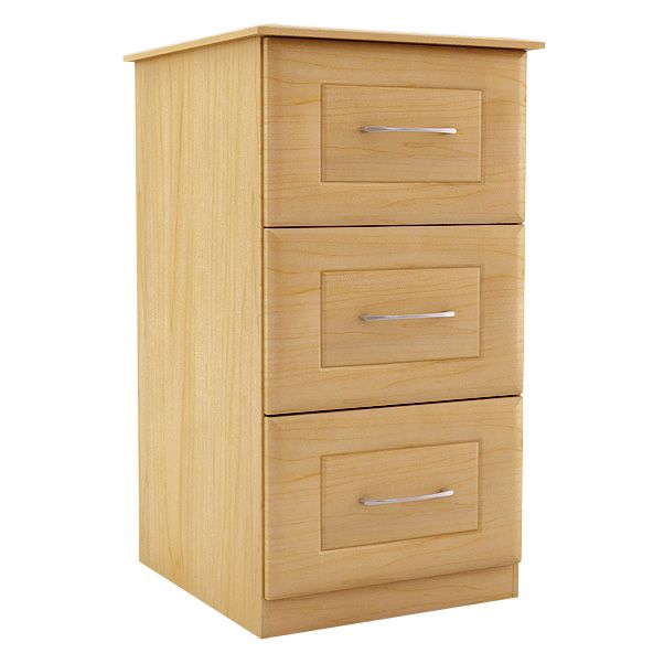 3 Drawer Chest Maple Effect (W)400mm