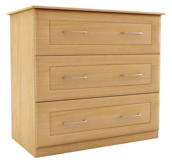 3 Drawer Chest Maple Effect (W)800mm