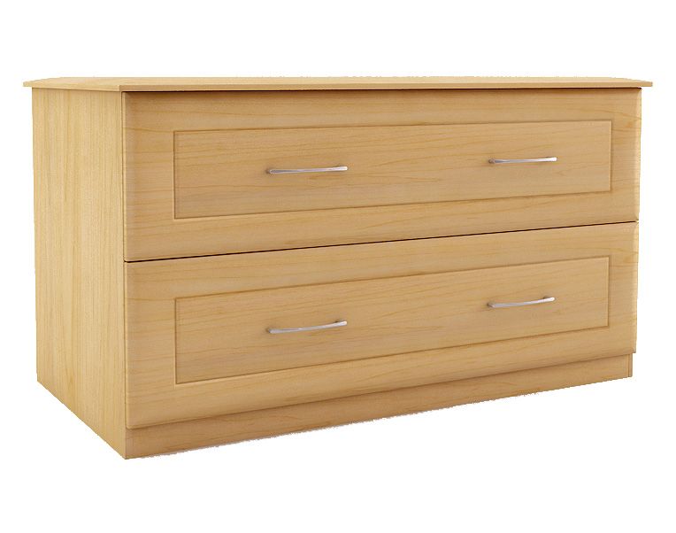 2 Drawer Chest Maple Effect (W)800mm