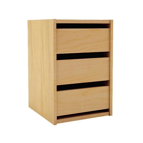 Interior 3 Drawer Chest Maple Effect