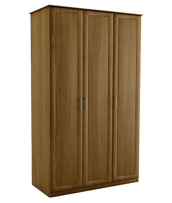 Unbranded Triple Wardrobe Walnut Effect