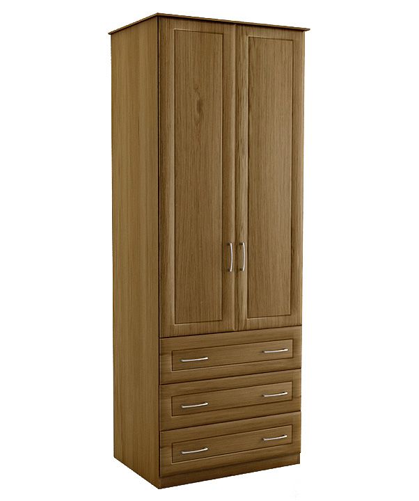 Linen Press Wardrobe Walnut Effect